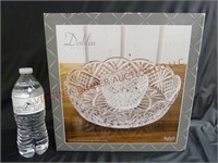 Dublin Crystal Chip & Dip Server by Godinger ~ New