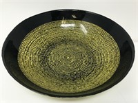 Von Maur Glass Reverse Painted Bowl