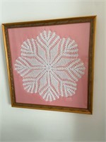 Framed Snowflake Doily