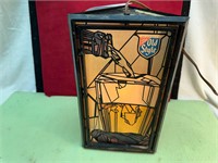 *OLD STYLE BEER HANGING LIGHT 1970'S - WORKS