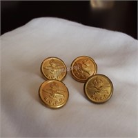 Vintage RCAF - Four Brass Buttons