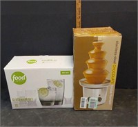 FOOD NETWORK 16 GLASSWARE SET AND FONDUE FOUNTAIN