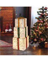 (New) H-Wniniai Set of 3 Christmas Lighted Gift