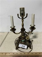 Vintage electric candelabra lamp