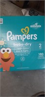 Pampers Baby- dry - 180 diaper couches -