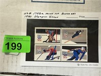 1798A MINT NH BLOCK SET 1980 OLYMPICS ISSUE