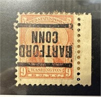 714 ERROR INVERTED PRECANCEL OVERPRINT STAMP