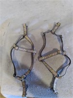 F7)   2 medium size dog harnesses, used once