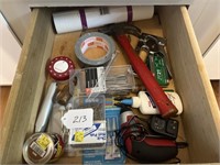 Contents of Kitchen Drawer - Tools, Etc.