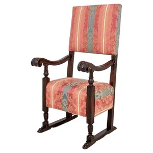 Italian Baroque Style Armchair, 19th C.