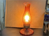 Electric OIl Lamp Lantern Colored Glass