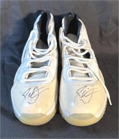 Autographed Air Jordan shoes size 18