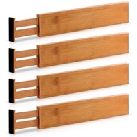 Bamboo Adjustable Drawer Dividers