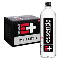Essentia Bottled Water 1 Liter, Pack of 12 Bottles