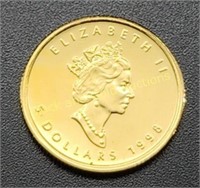 1/10oz Gold 1998 Canada $5 Coin
