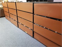 four lateral file cabinets