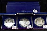 (3) US Constitution Bicentennial Silver Dollars: