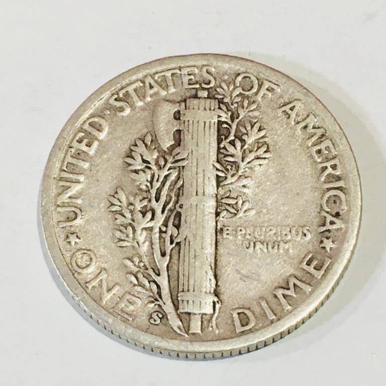 1945 United States Dime Coin