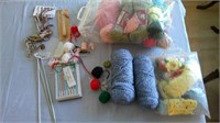 yarn and knitting items