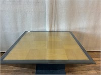 Modern Geometric Lacquered Wood Table