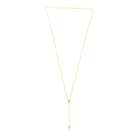 14k Gold Rosary Necklace