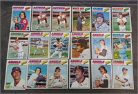 1977 TOPPS BASEBALL CARDS LOT OF 18 W/ ECKERSLEY