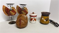 Turkey & Rooster Decor Items