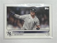 2022 Topps #445 Luke Voit New York Yankees!