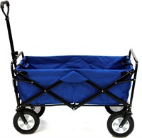 Collapsible Folding Outdoor Utility Wagon, Blue