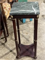 Marble top plant stand