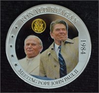 .999 Silver Clad  Ronald Reagan / Pope John Paul I
