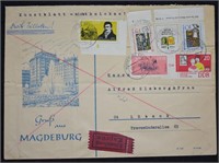 1964 Large German Envelope, Stamps, Postal History