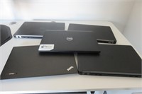 Lot of 5 Laptops