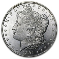 1884 Morgan Dollar Bu