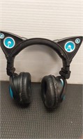 Cat ear headphones. Some wear-see photo. Does not