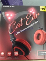 4- Cat Ear LED stereo headphones