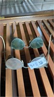 Vintage welding glasses x2