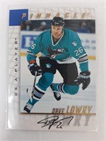 1997-98 BE A PLAYER PINNACLE DAVE LOWRY SAN JOSE