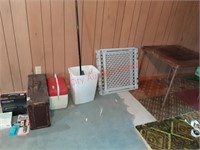 Trunk, baby gate, card table, etc