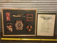 Two vintage framed pieces.