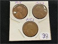 1915 PD&S Lincoln Pennies