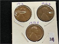 1912 PD&S Lincoln Pennies