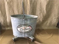 Vintage metalware mop bucket.