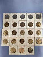 Lot of 23 mostly proof Kennedy half dollars $11 fa