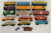 Lot of Bachmann train cars, etc. Includes