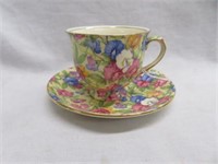 ANTIQUE ROYAL WINTON "GRIMWADES" CUP AND SAUCER