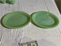 2 Jadeite Platters