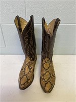 Justin Snake Skin Cowboy Boots