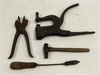Antique Blacksmith / Cobbler Tools