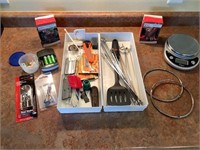 Miscellaneous hardware and kitchen utensils